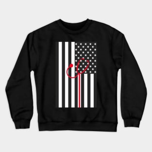 Copy of Thin White Line, Emergency Rescue EMS and EMT Gifts Crewneck Sweatshirt